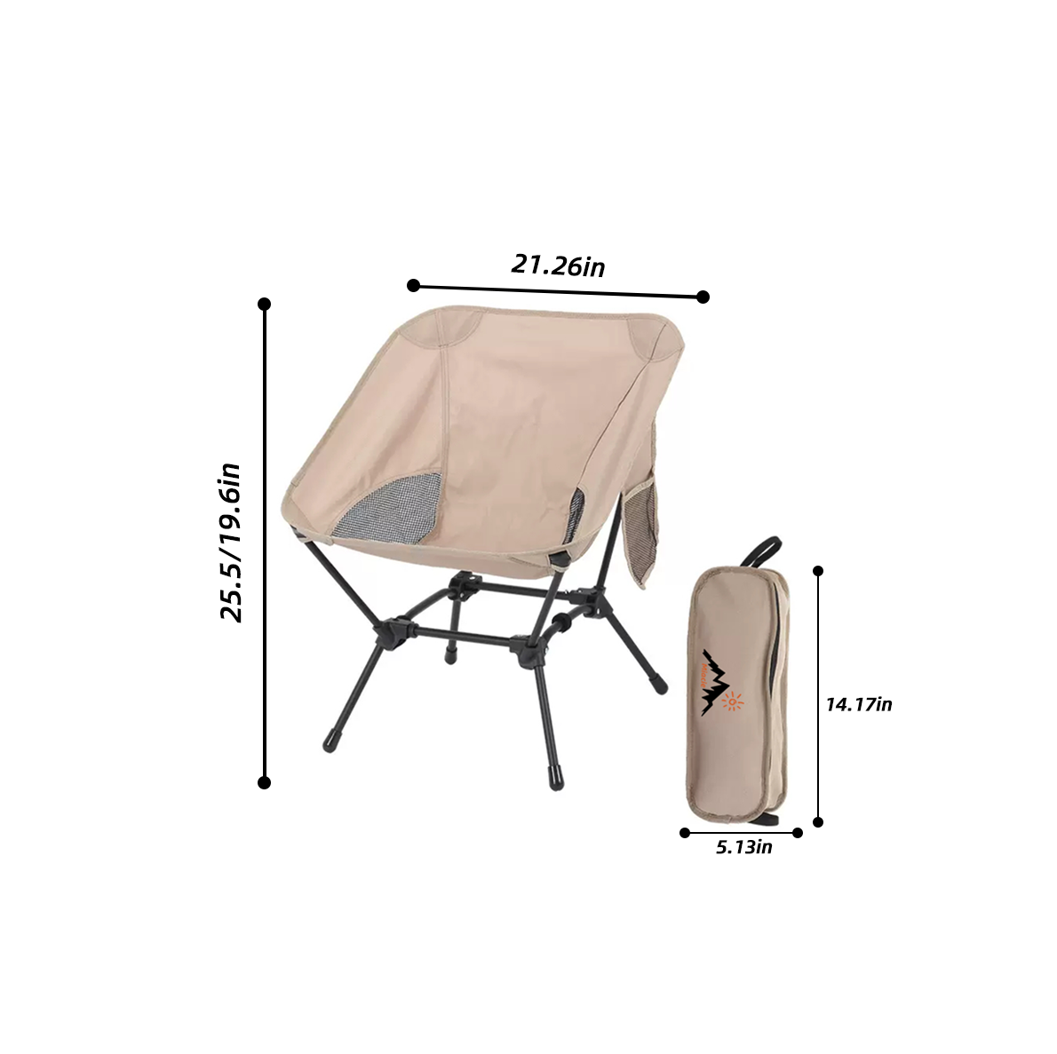 Miacie Ultra-Light Foldable Moon Chair – Perfect for Camping Trips